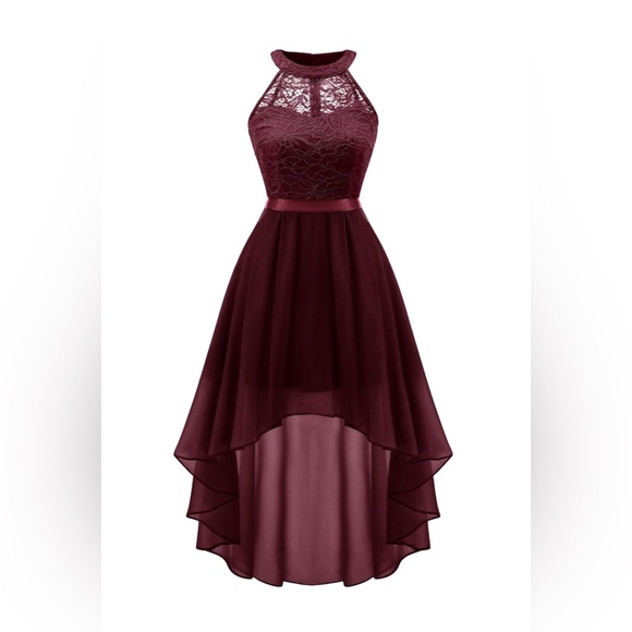 Wedtrend Formal Halter Bridesmaid Dresses Cocktail Dress High Low Prom Dress - Picture 1 of 6